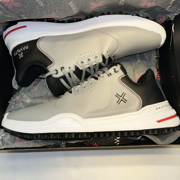 Payntr 003F Spiked Golf Shoes Grey/White Size 12 New in Box - Picture 8 of 9